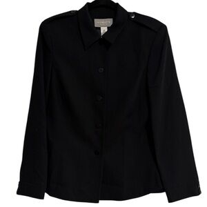 ☀️ Liz Claiborne Collection 100% Wool Blazer Navy Blue